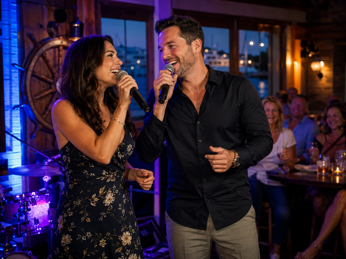 A sample duo singing